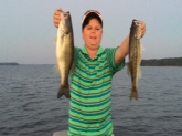 Cy Casey with a great day with 2 fish with 8 lb. total at Clark Hill