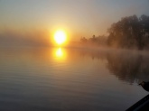 Sunrise on one of Bills Signature Lakes 