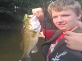 Caught this 4lbs. Bass out of my pond