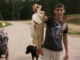 Caught this largemouth in Dalton GA. On July 11 2009. Was using a white, red, and black rattle trap. It weighed right at 11 pounds and 7 ounces.