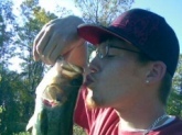 Kissin A Bass!- Wind River Pond- 2009 Spring- 4 Lbs- Not my Biggest