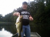 This is a 7 pound largemouth i caught on a red spinner bait in Fulton county!