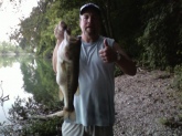 This 6lb 6oz largemouth was caught in Warren county on an electric grape!