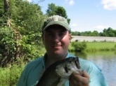 I caught this Bass in my home state of New Jersey. I caught the Bass useing a Pop R !