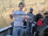 used to fish for bass around the memphis area. moved to portland, or. started fishing rivers. a guide saw me angling this fish and offered to help. i jumped on his boat and we netted it after about a 30 minute fight on the bank and about 15 on the boat.  WILD WINTER STEELHEAD. 10 - 12 #