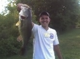check out this big FOUR teen pounder that i pulled out of a pond in north eastern ohio