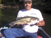 one of the best bass i have ever caught,about 8 to 9 pounds caught in a small lake in greenfield indiana